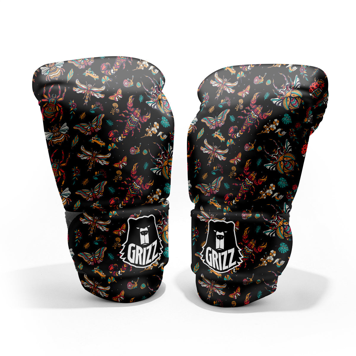 Insect Old School Tattoo Print Pattern Pro Boxing Glove