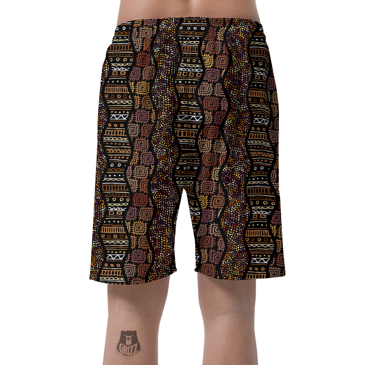 Inspired African Afro Print Pattern Men's Shorts-grizzshop
