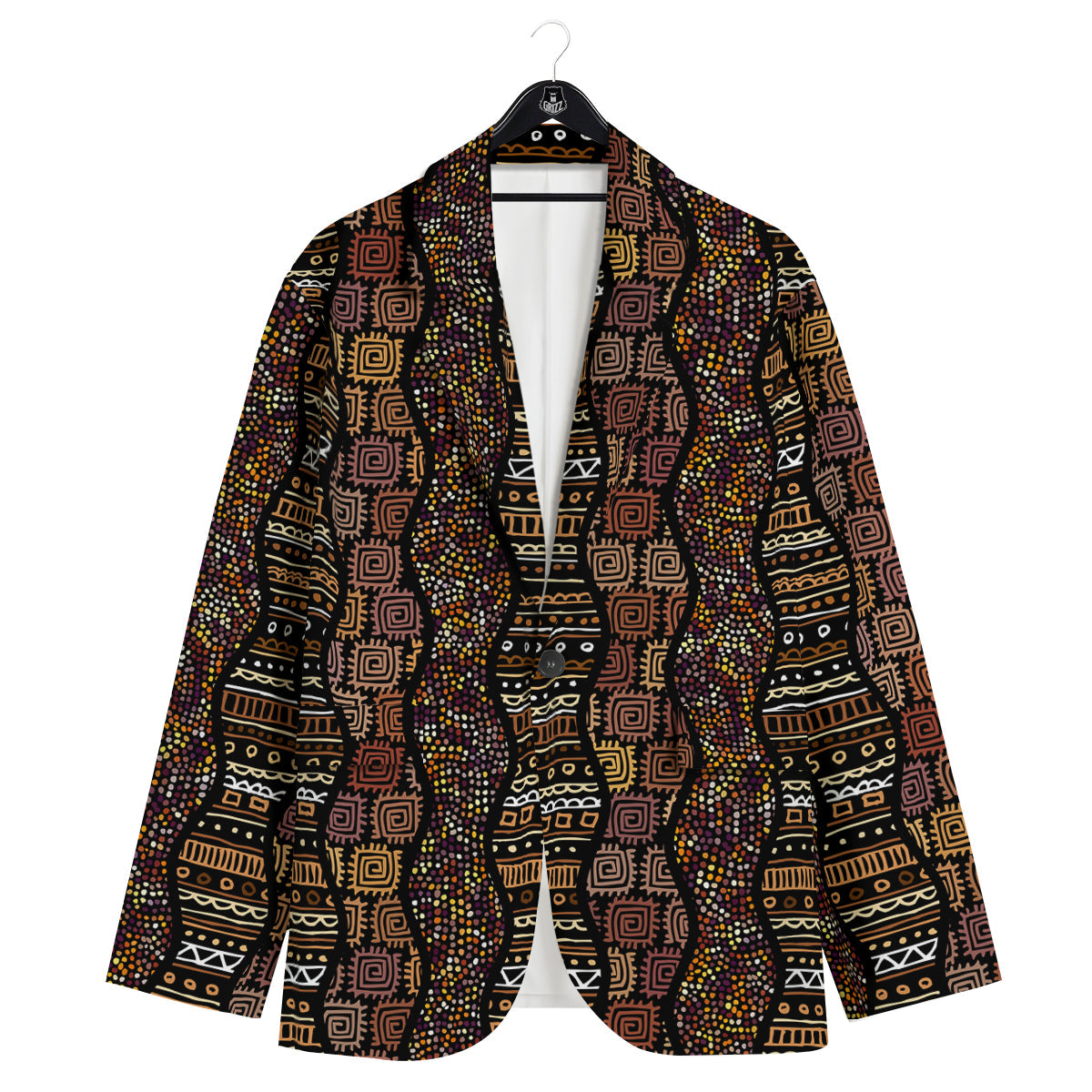 Inspired African Afro Print Pattern Men's Sport Coat-grizzshop