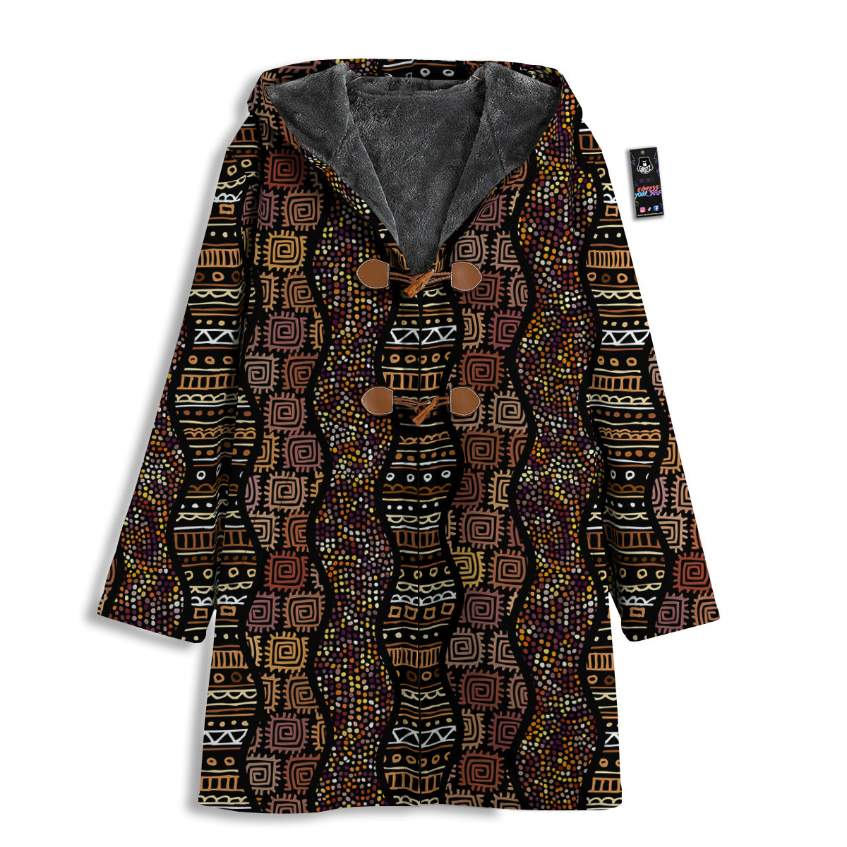 Inspired African Afro Print Pattern Men's Windbreaker Jacket-grizzshop