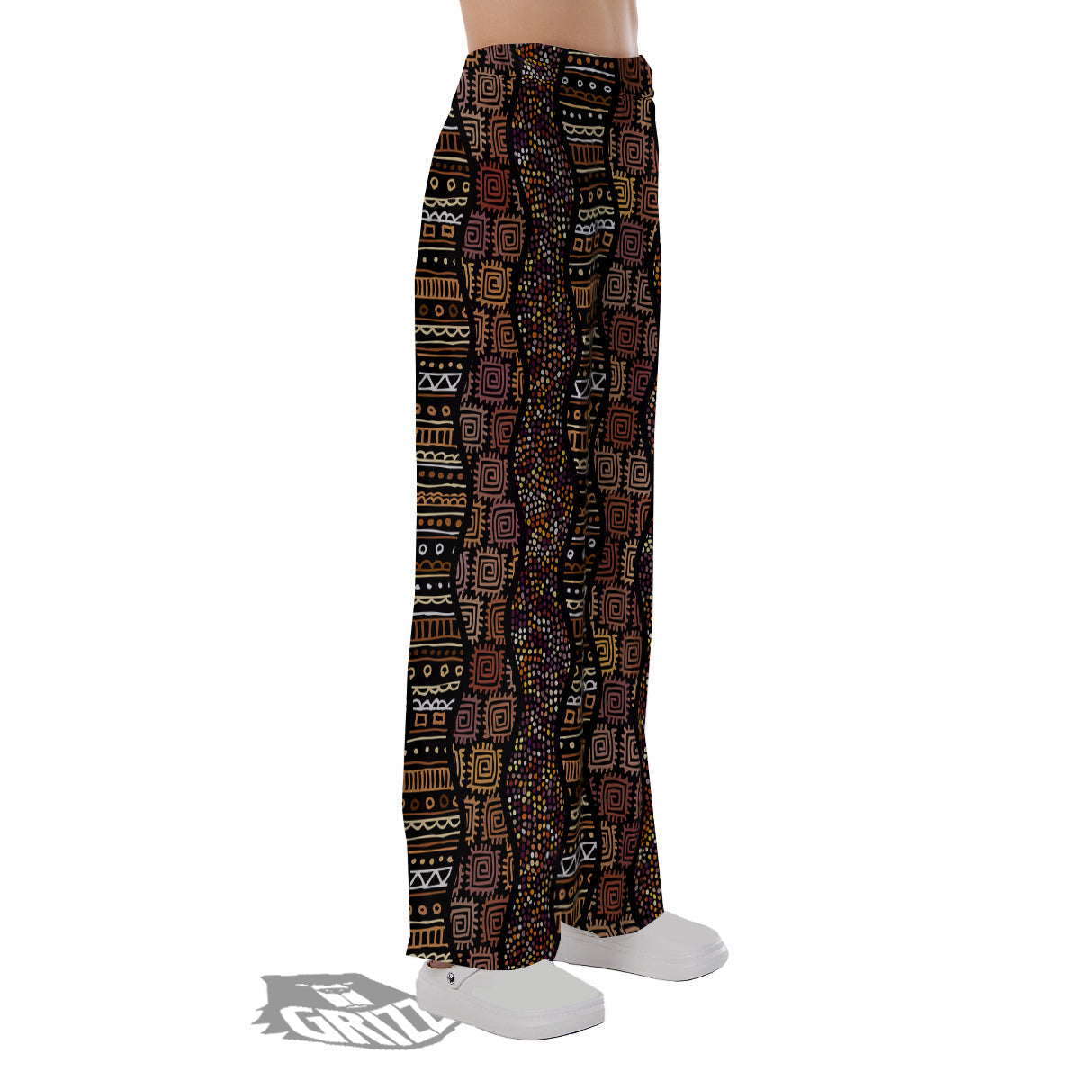 Inspired African Afro Print Pattern Pajama Pants-grizzshop