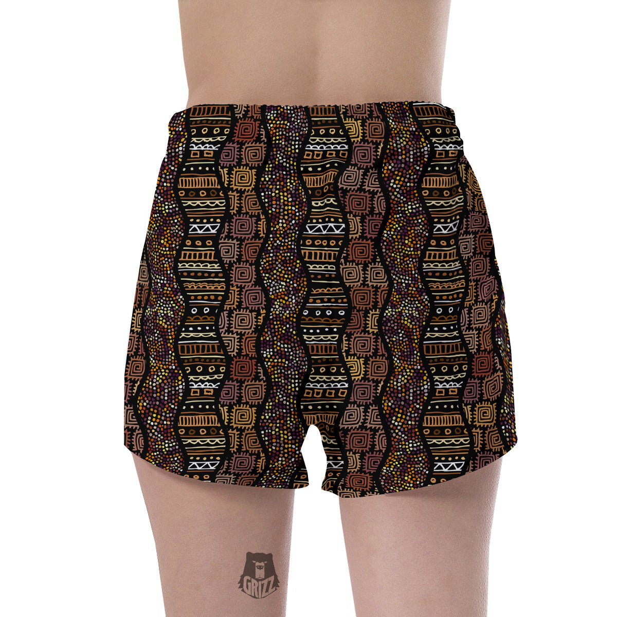 Inspired African Afro Print Pattern Women's Shorts-grizzshop