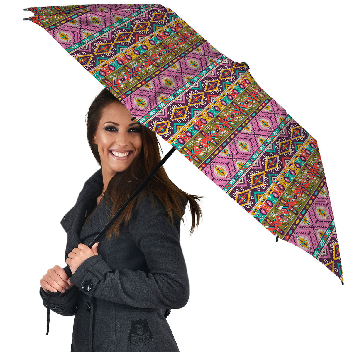 Inspired African Colorful Print Pattern Umbrella-grizzshop
