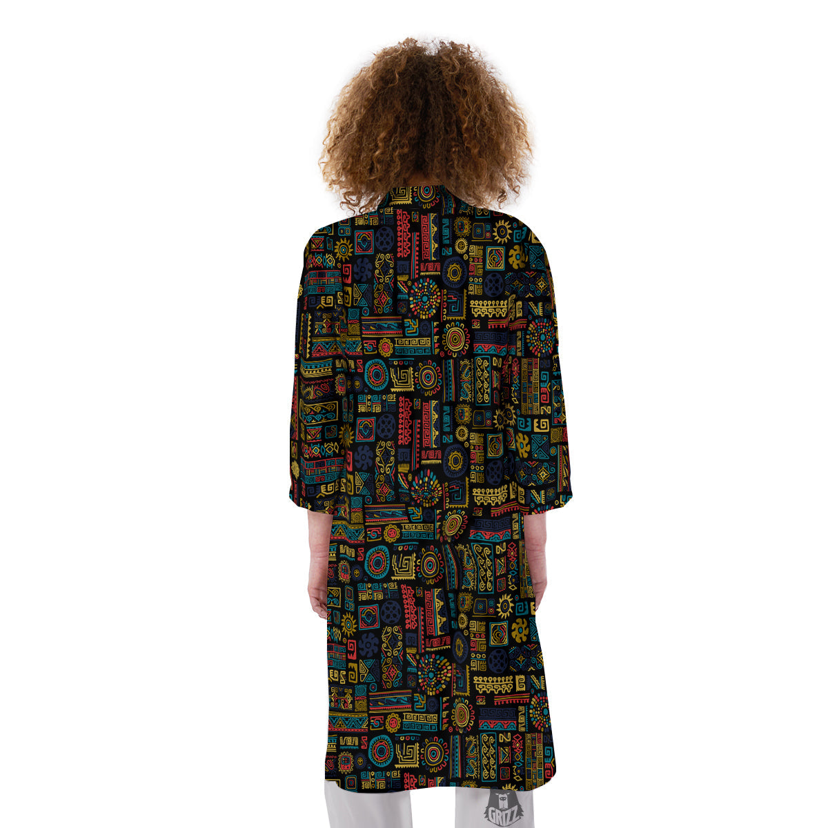 Inspired African Tribal Print Pattern Kimono-grizzshop