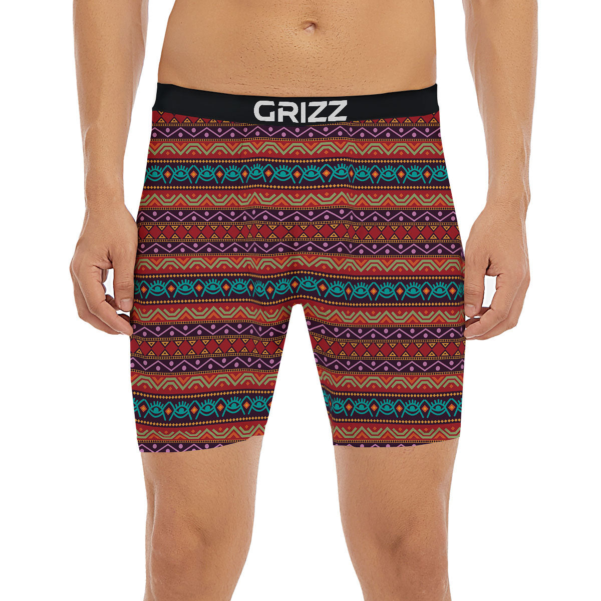 Inspired Afro Ethnic Print Boxer Briefs-grizzshop