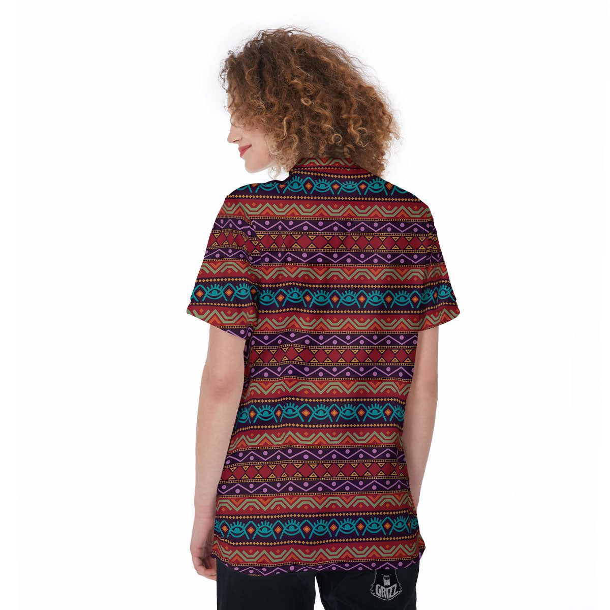 Inspired Afro Ethnic Print Women's Golf Shirts-grizzshop
