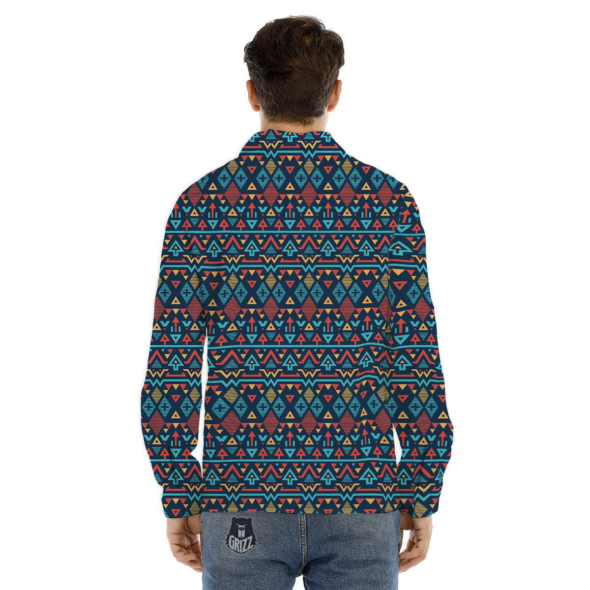Inspired Ethnic African Print Pattern Men's Dress Shirts-grizzshop