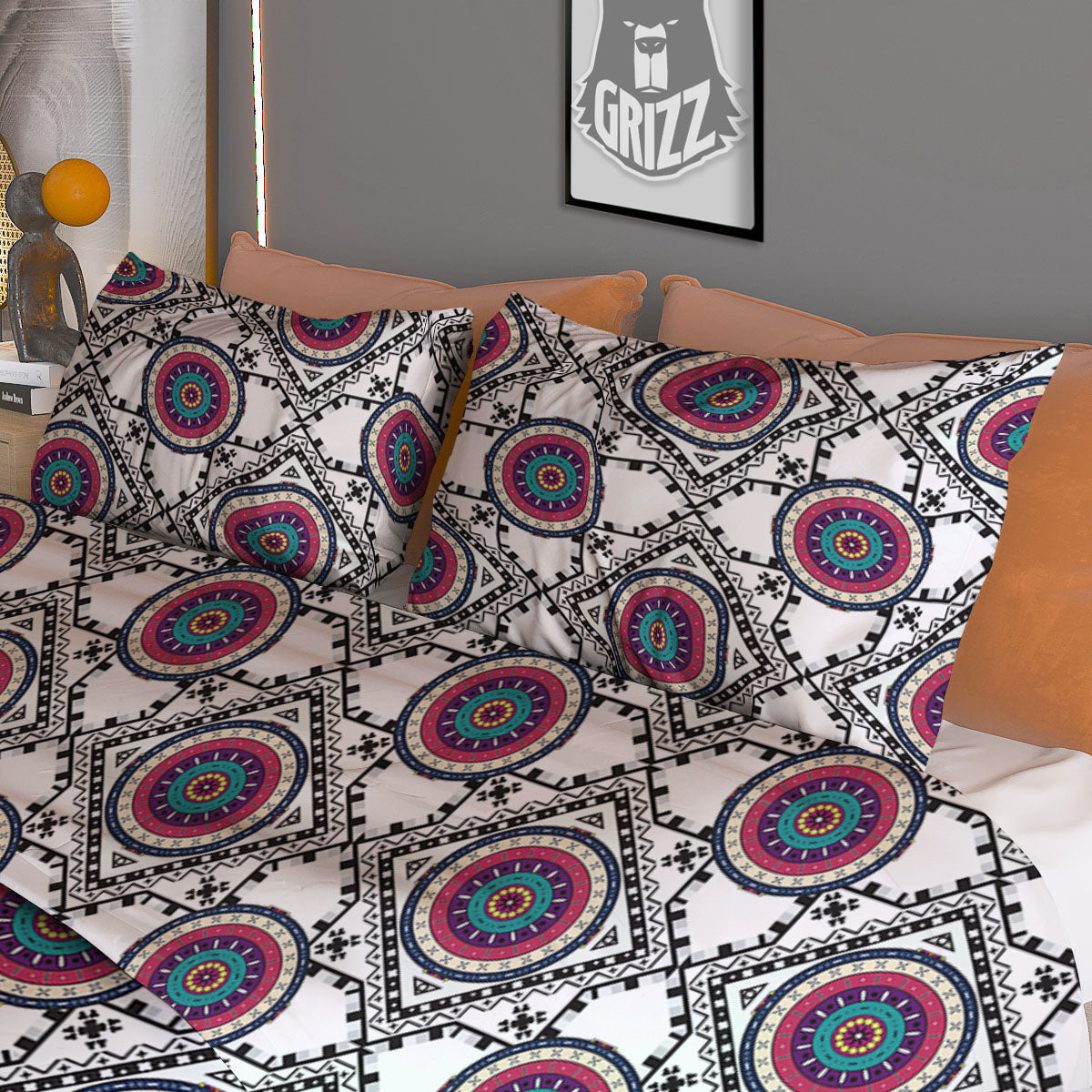Inspired Native Indian Print Pattern Duvet Cover Bedding Set