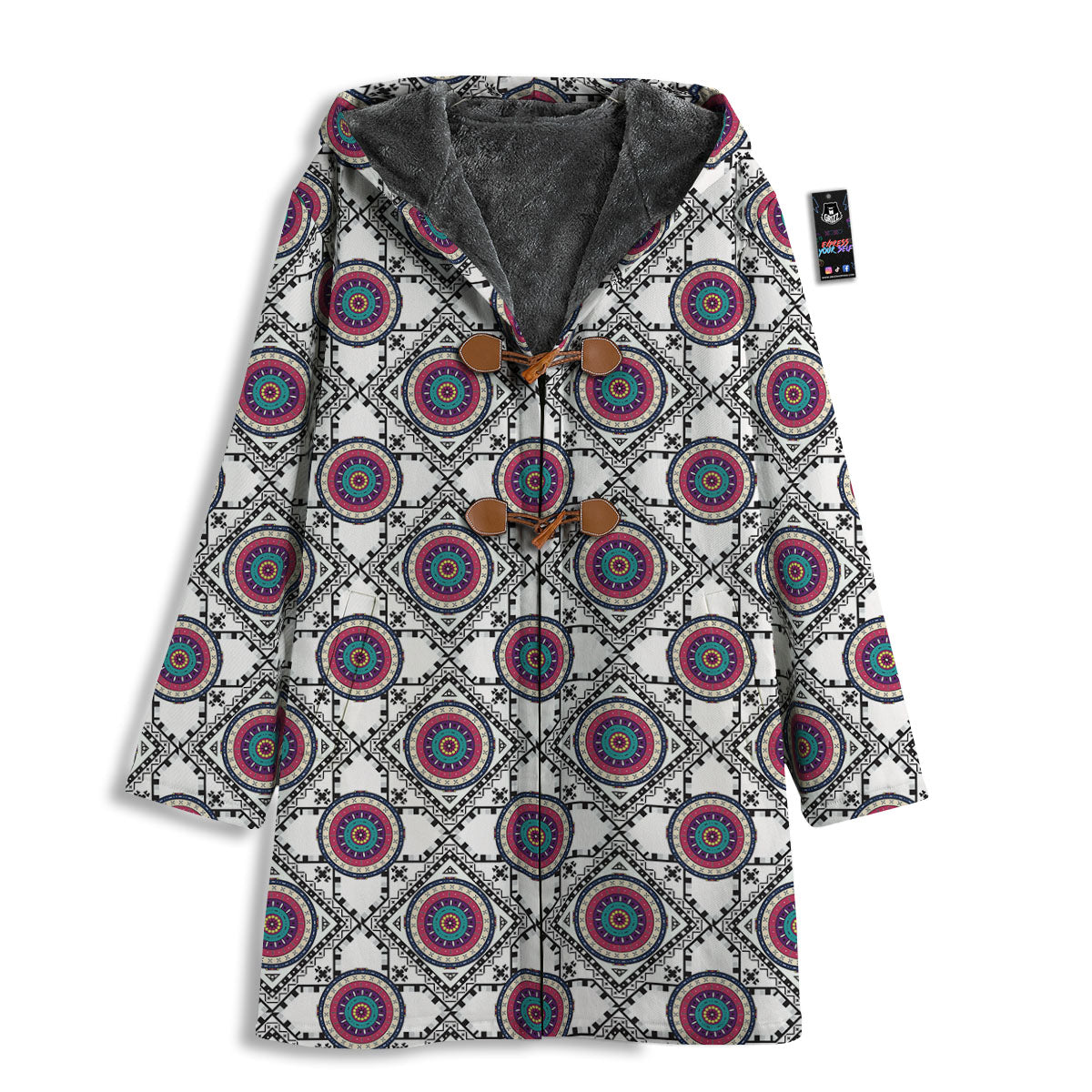 Inspired Native Indian Print Pattern Men's Windbreaker Jacket-grizzshop