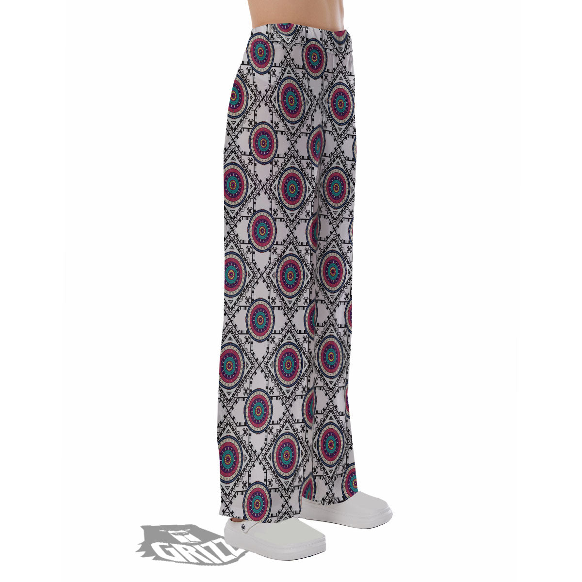 Inspired Native Indian Print Pattern Pajama Pants-grizzshop