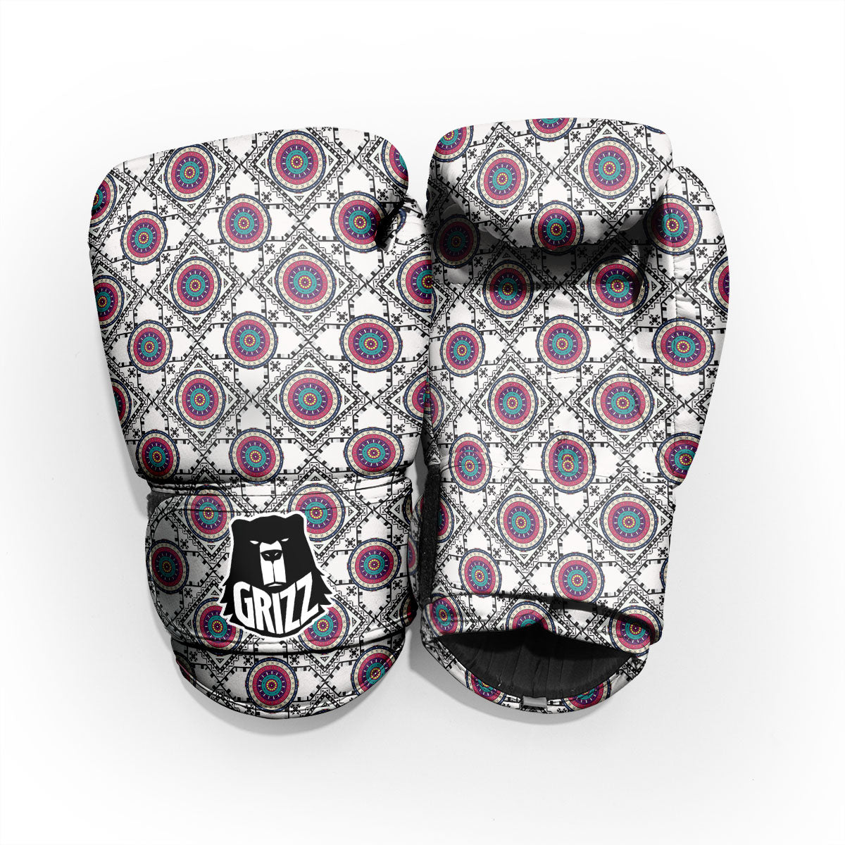 Inspired Native Indian Print Pattern Sparring Gloves-grizzshop