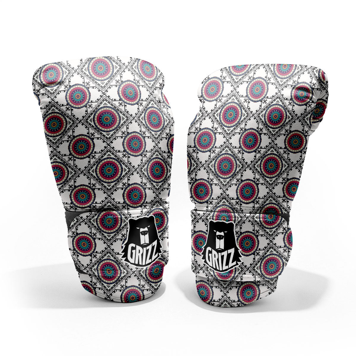 Inspired Native Indian Print Pattern Sparring Gloves-grizzshop