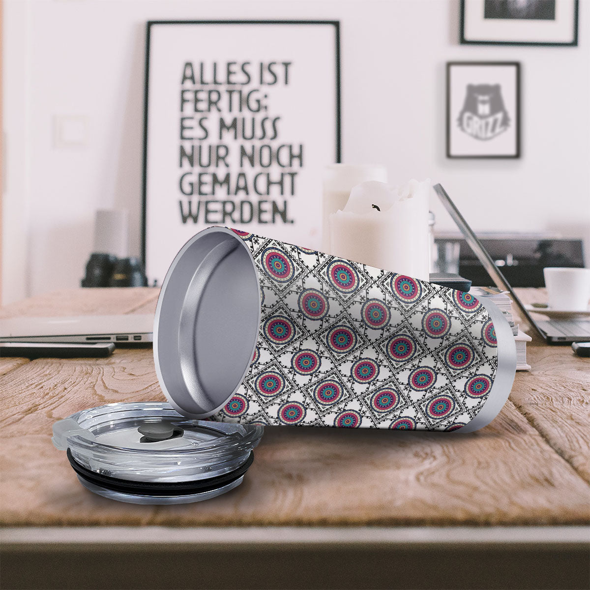 Inspired Native Indian Print Pattern Tumbler-grizzshop