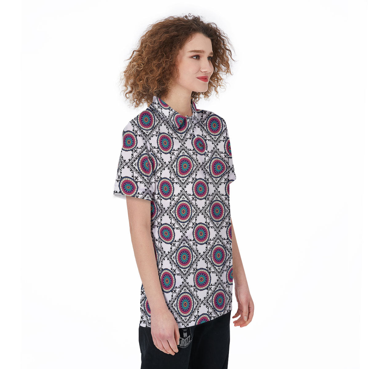Inspired Native Indian Print Pattern Women's Golf Shirts-grizzshop
