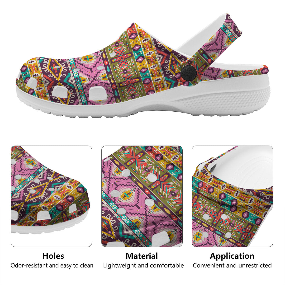 Inspired Native Print Pattern Clog-grizzshop