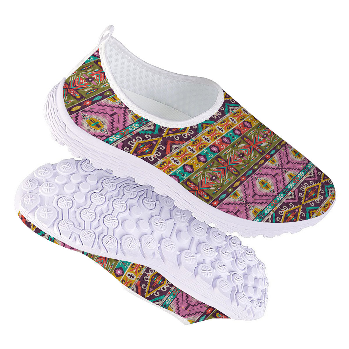 Inspired Native Print Pattern Nurse Shoes-grizzshop