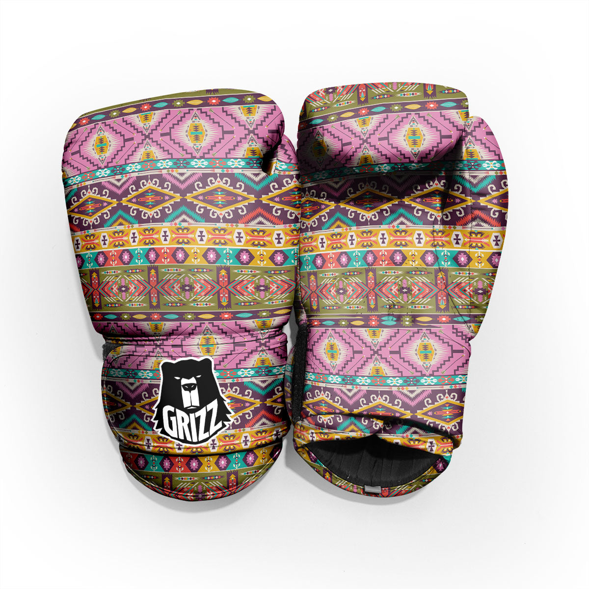 Inspired Native Print Pattern Sparring Gloves-grizzshop