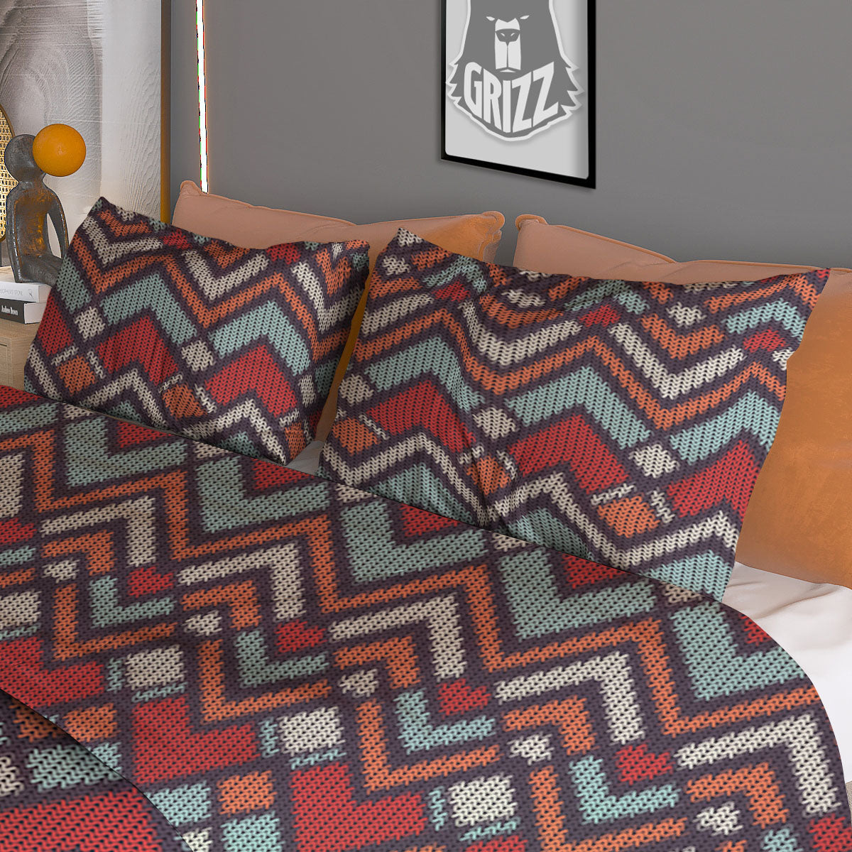 Inspired Native Tribal Print Pattern Duvet Cover Bedding Set