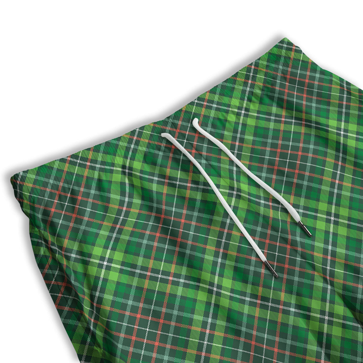 Irish Tartan Saint Patrick's Day Print Pattern Men's Athletic Shorts