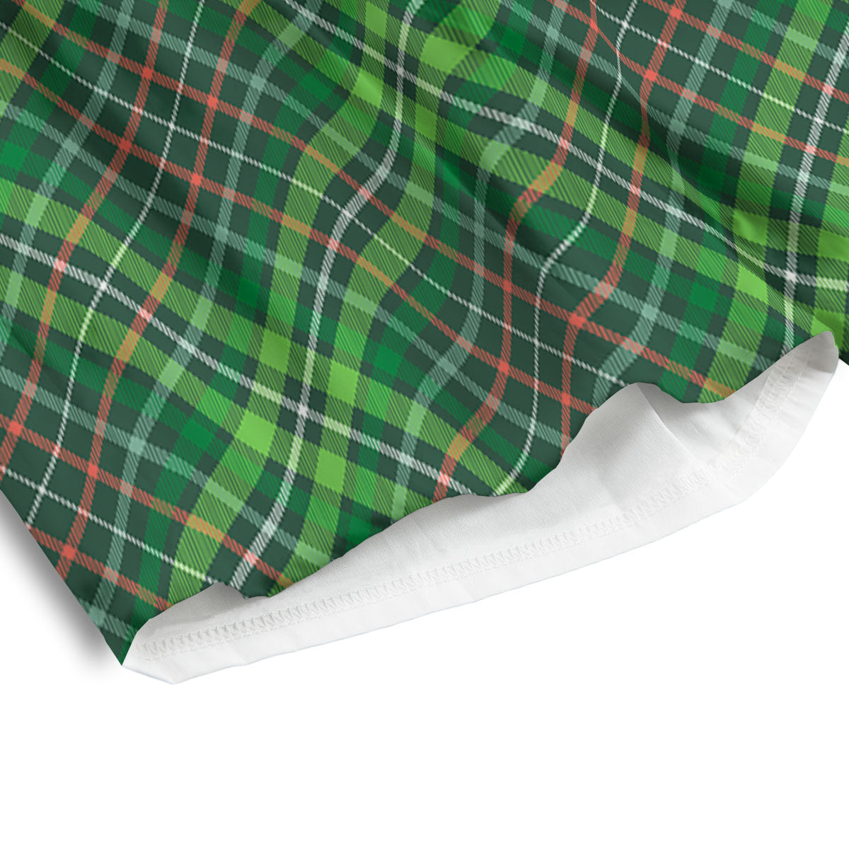 Irish Tartan Saint Patrick's Day Print Pattern Men's Athletic Shorts