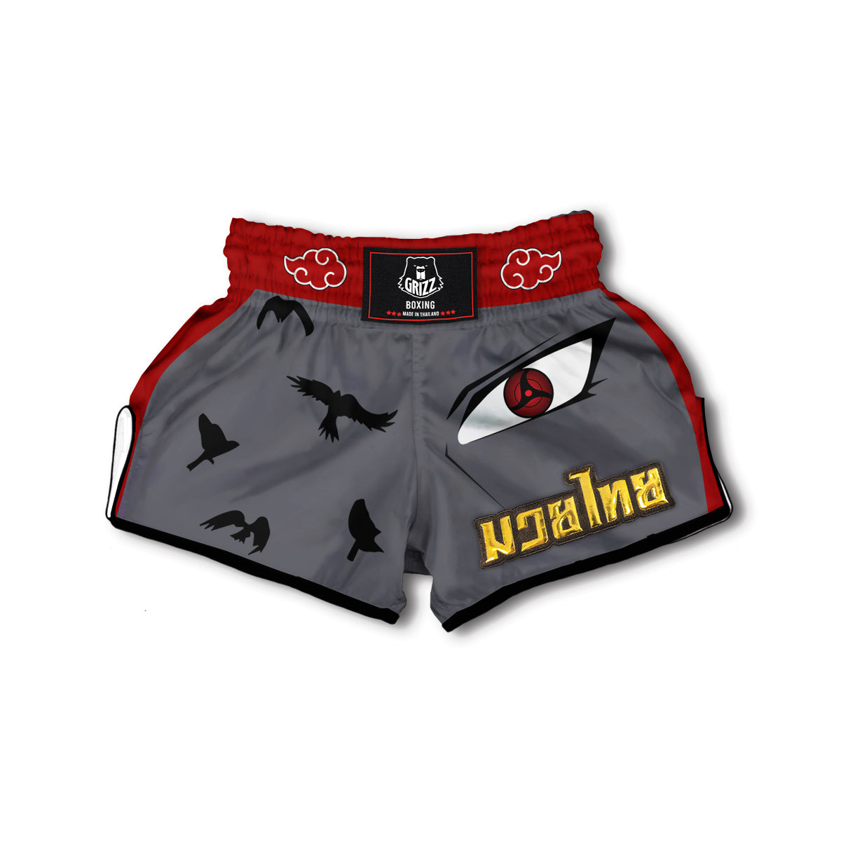 Itachi Akatsuki Muay Thai Boxing Shorts-grizzshop