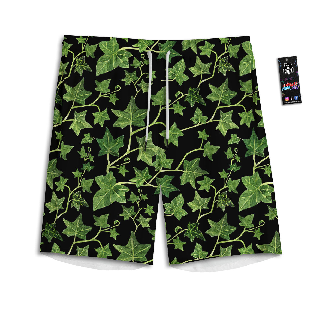 Little Bee Print Pattern Men's Athletic Shorts