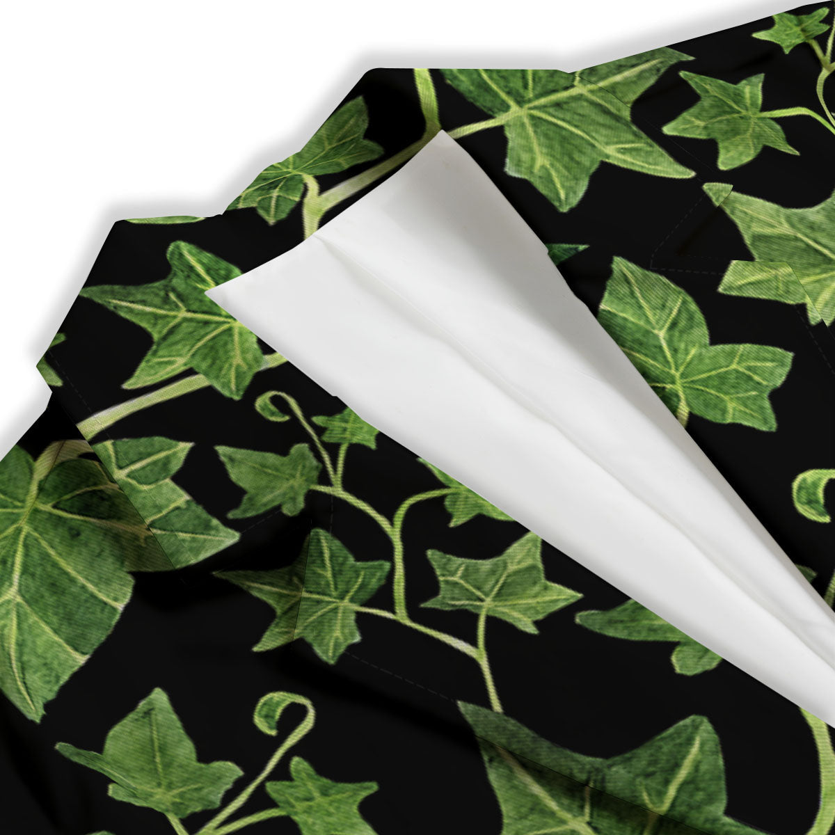 Ivy Leaf Green Print Women's Blazer-grizzshop