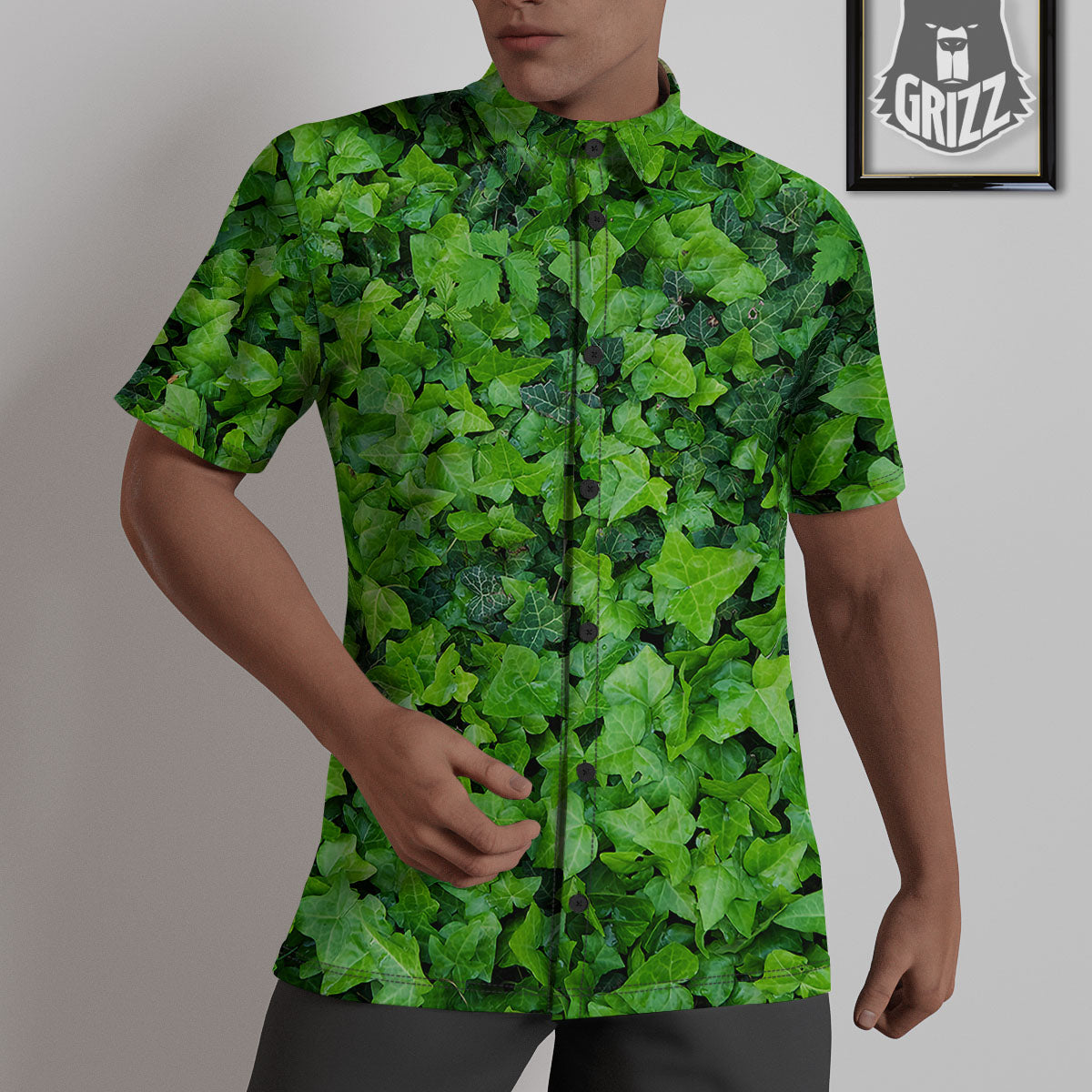 Ivy Wall Green Print Untucked Shirts-grizzshop