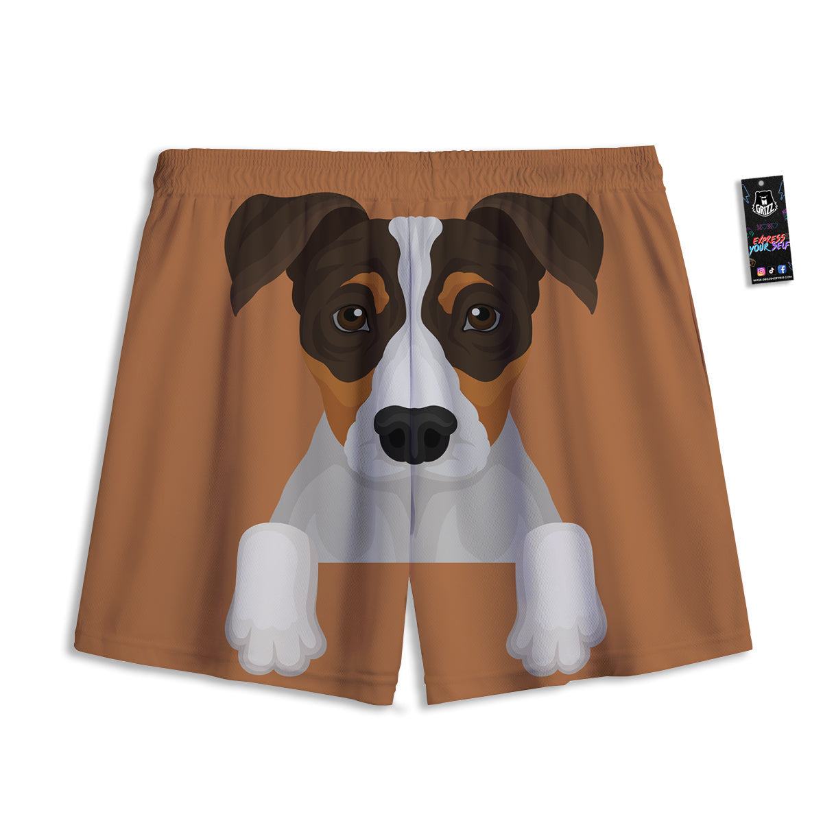 Harlequin Green Print Pattern Mesh Shorts