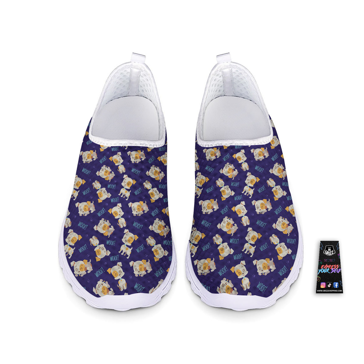 Jack Russell Terrier Cute Print Pattern Nurse Shoes-grizzshop
