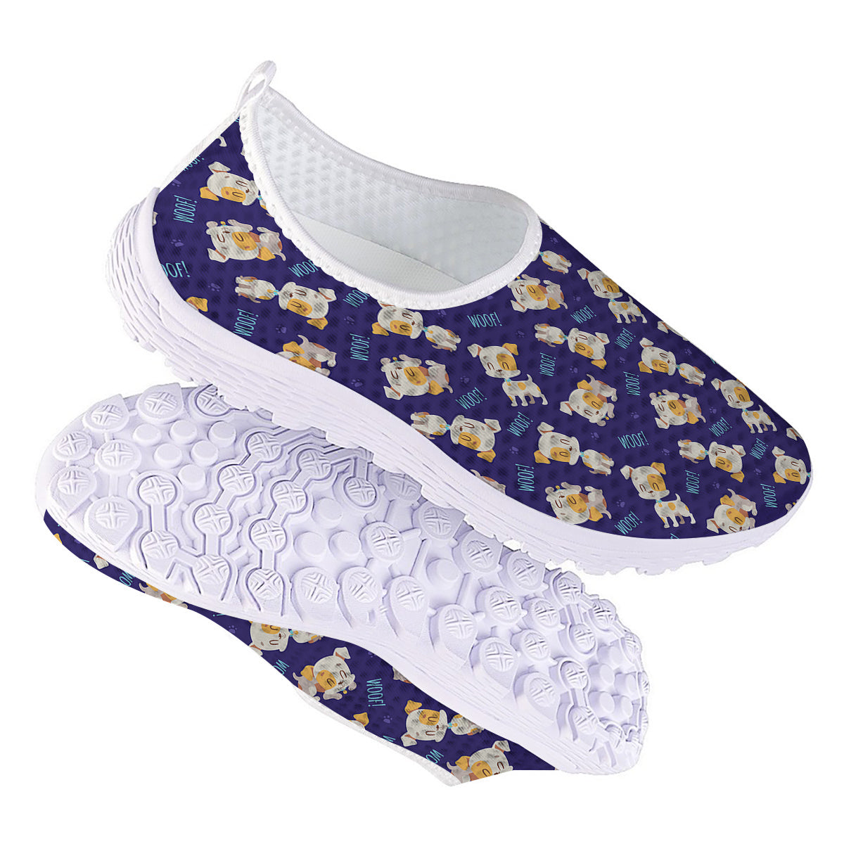 Jack Russell Terrier Cute Print Pattern Nurse Shoes-grizzshop
