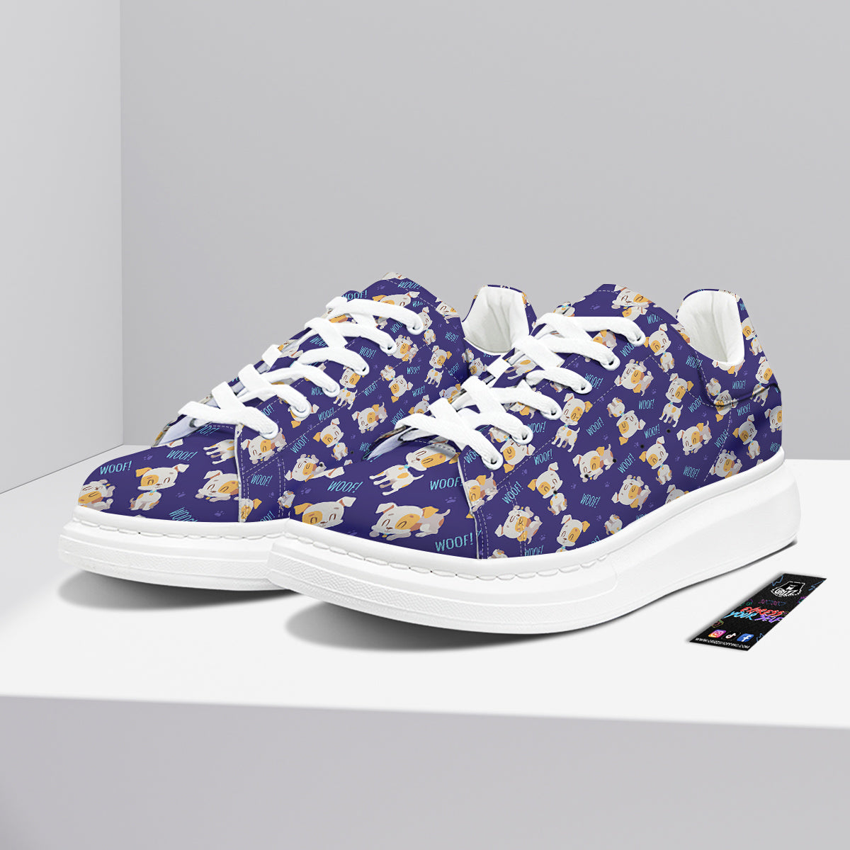 Jack Russell Terrier Cute Print Pattern Platform Shoes-grizzshop