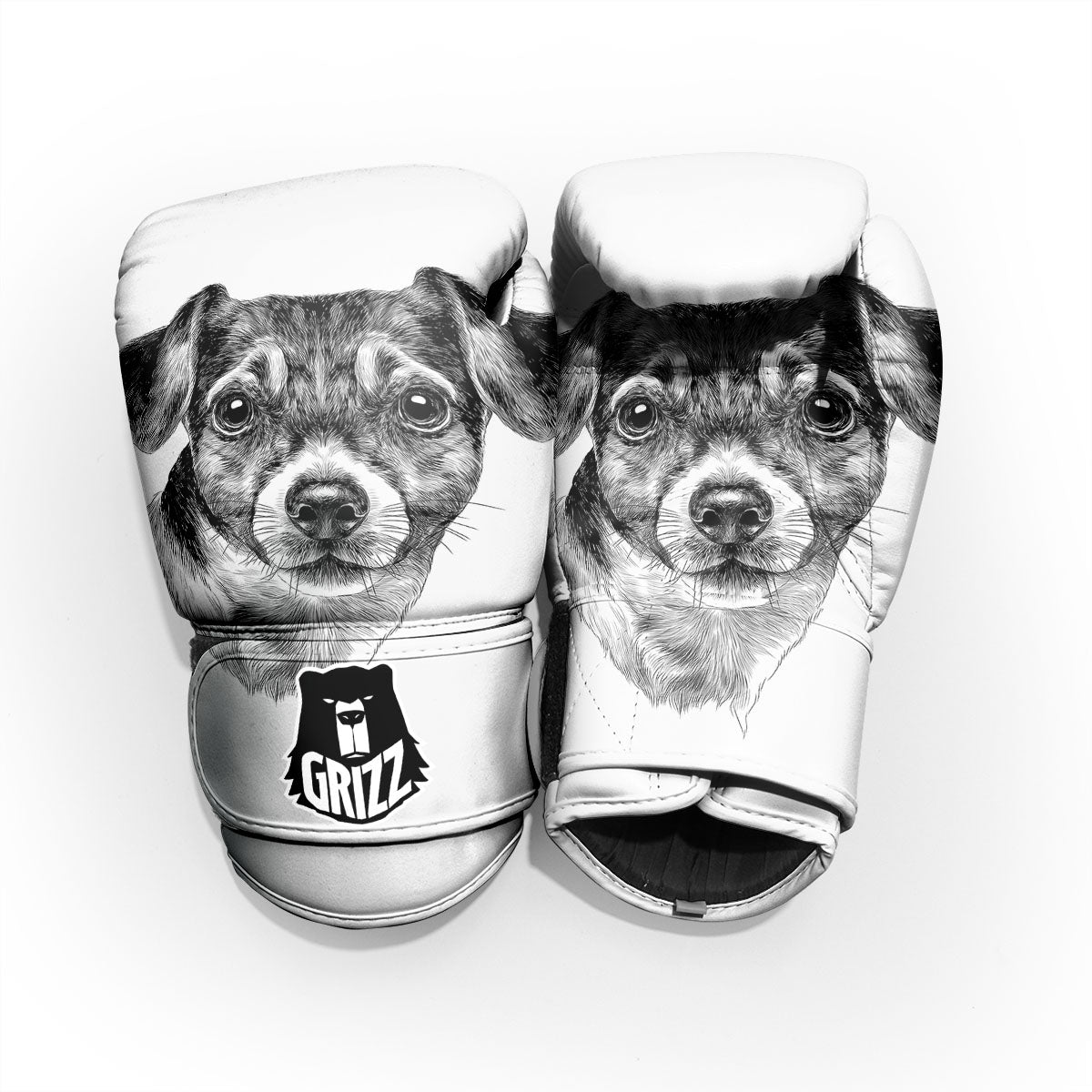 Jack Russell Terrier Drawing Print Pro Boxing Glove