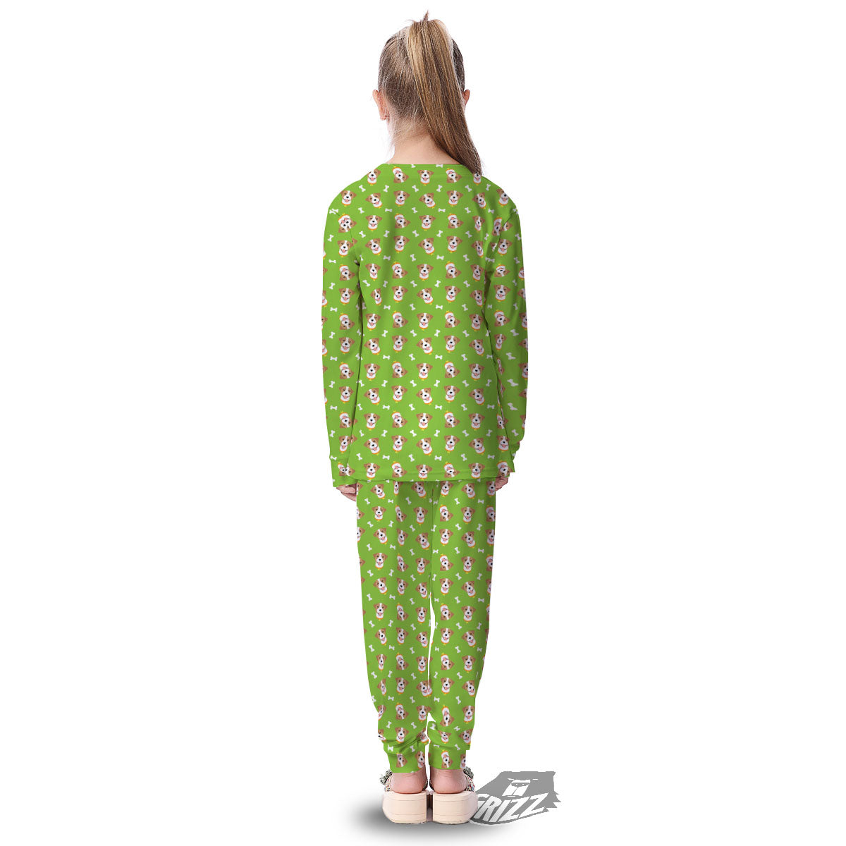 Jack Russell Terrier Happy Print Pattern Kid's Pajamas-grizzshop