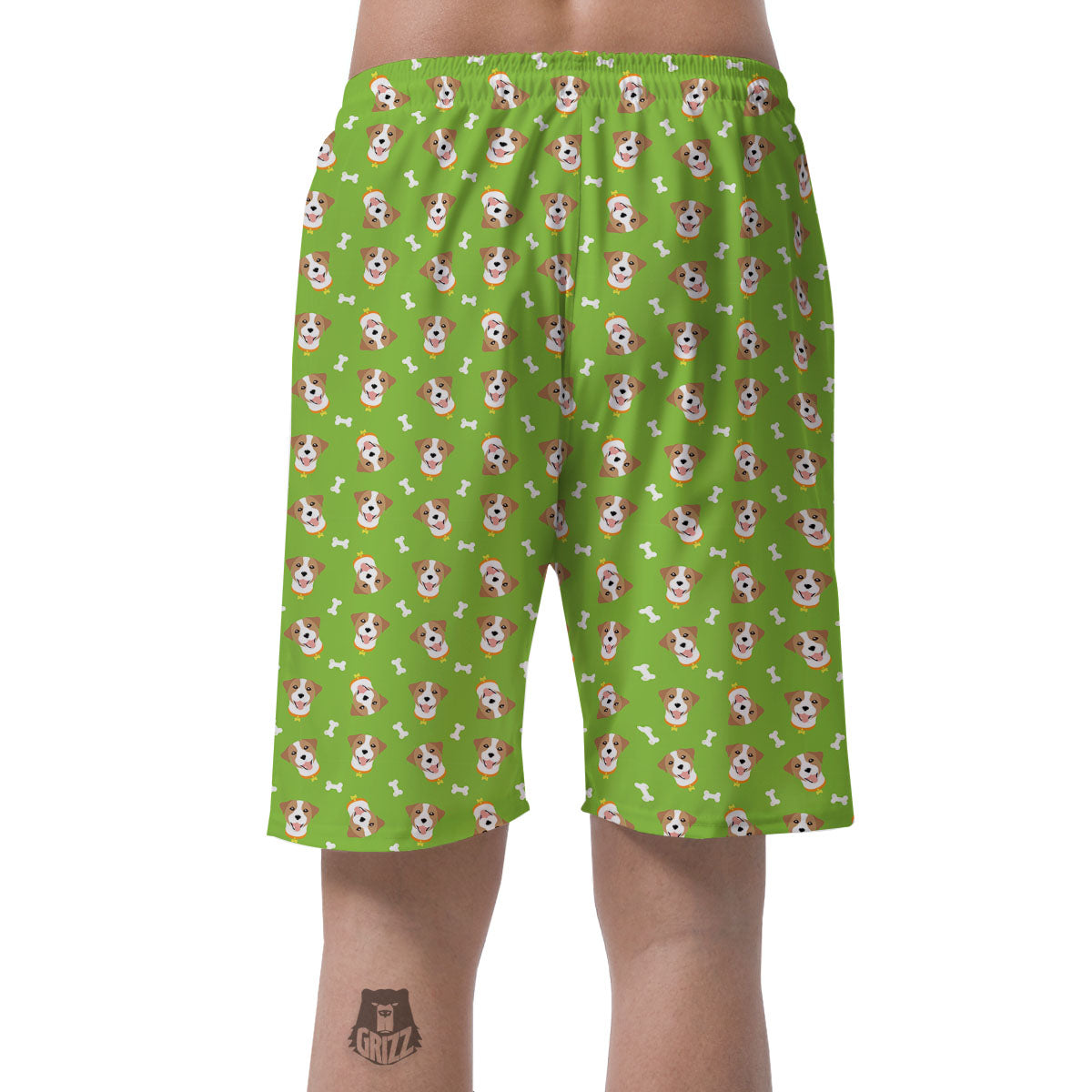 Jack Russell Terrier Happy Print Pattern Men's Shorts-grizzshop