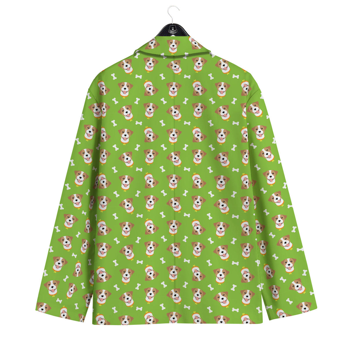 Jack Russell Terrier Happy Print Pattern Men's Sport Coat-grizzshop