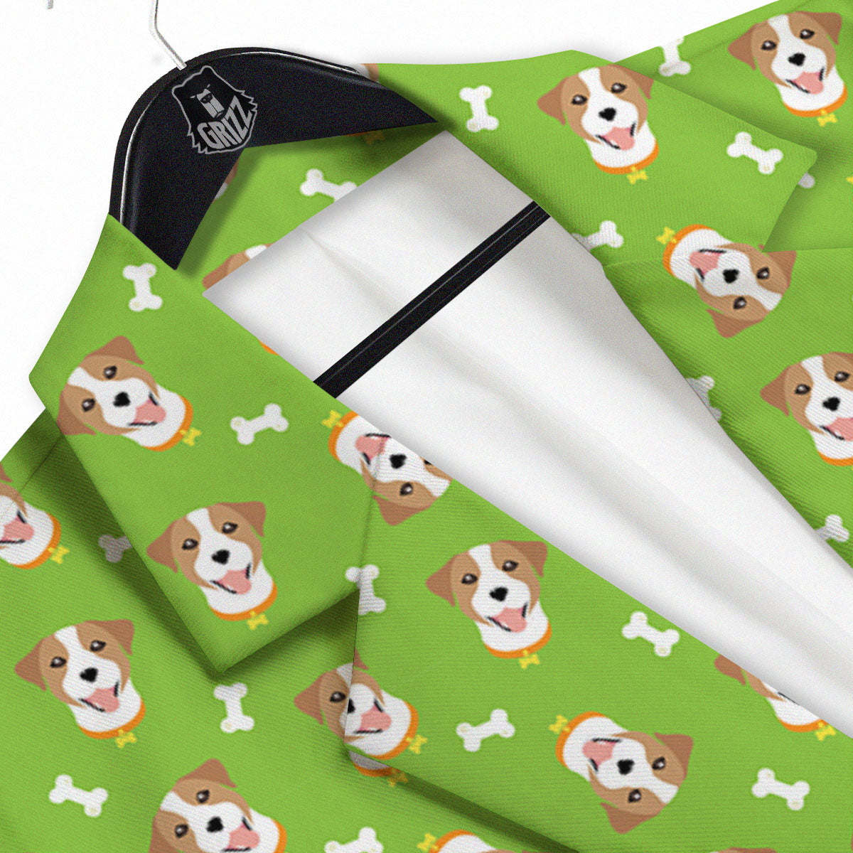 Jack Russell Terrier Happy Print Pattern Men's Sport Coat-grizzshop