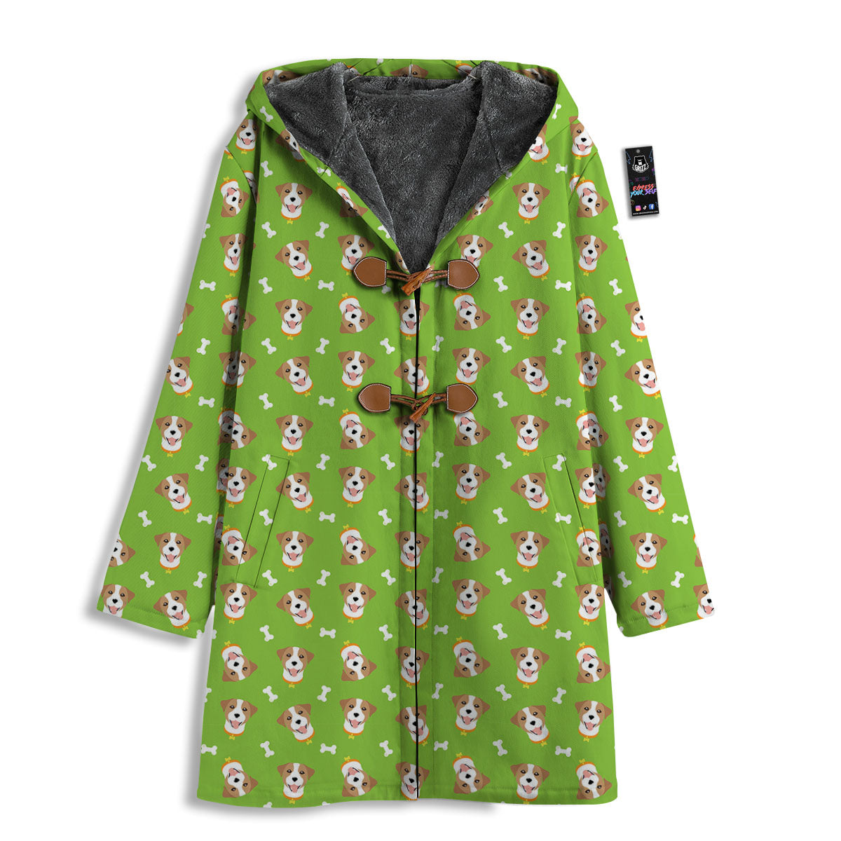 Jack Russell Terrier Happy Print Pattern Men's Windbreaker Jacket-grizzshop
