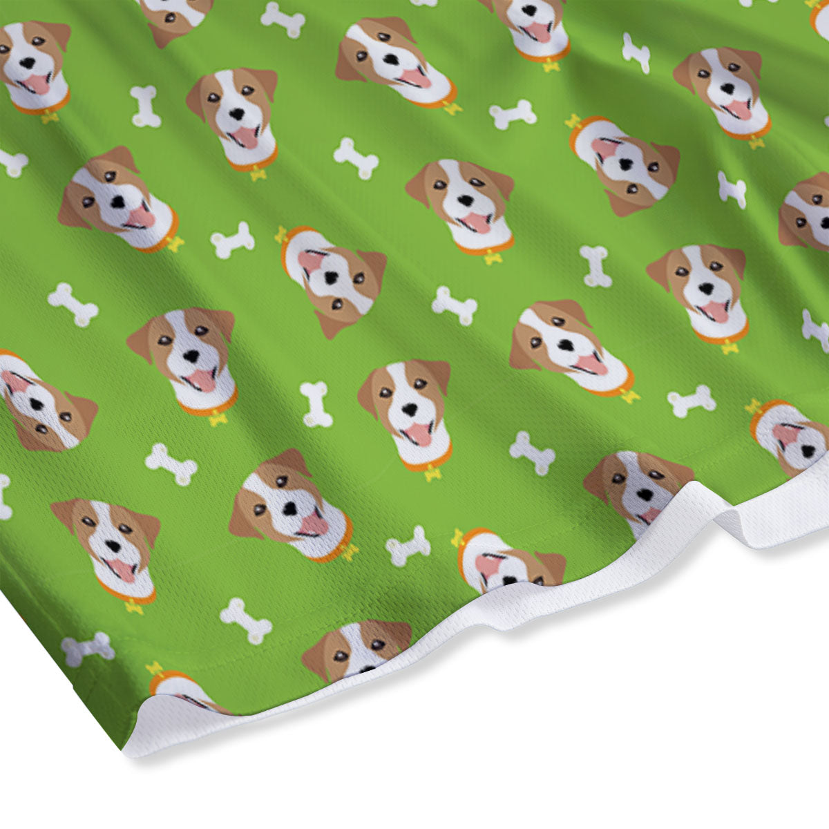 Jack Russell Terrier Happy Print Pattern Mesh Shorts