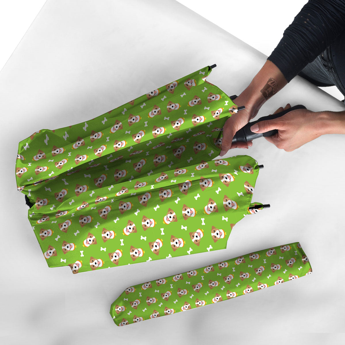 Jack Russell Terrier Happy Print Pattern Umbrella-grizzshop