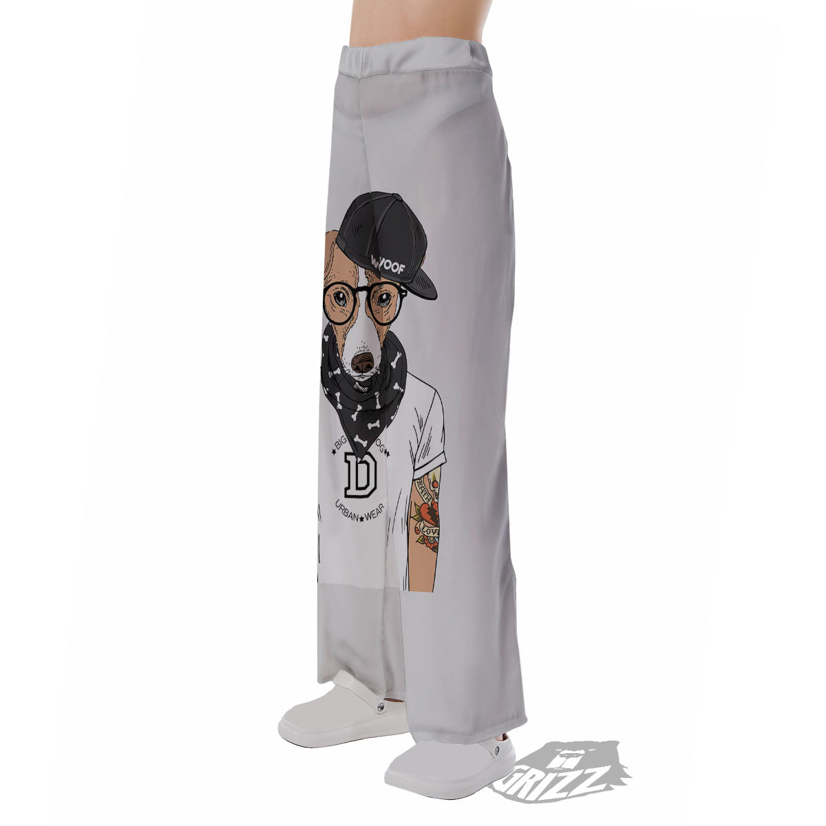 Jack Russell Terrier Hipster Print Pajama Pants-grizzshop