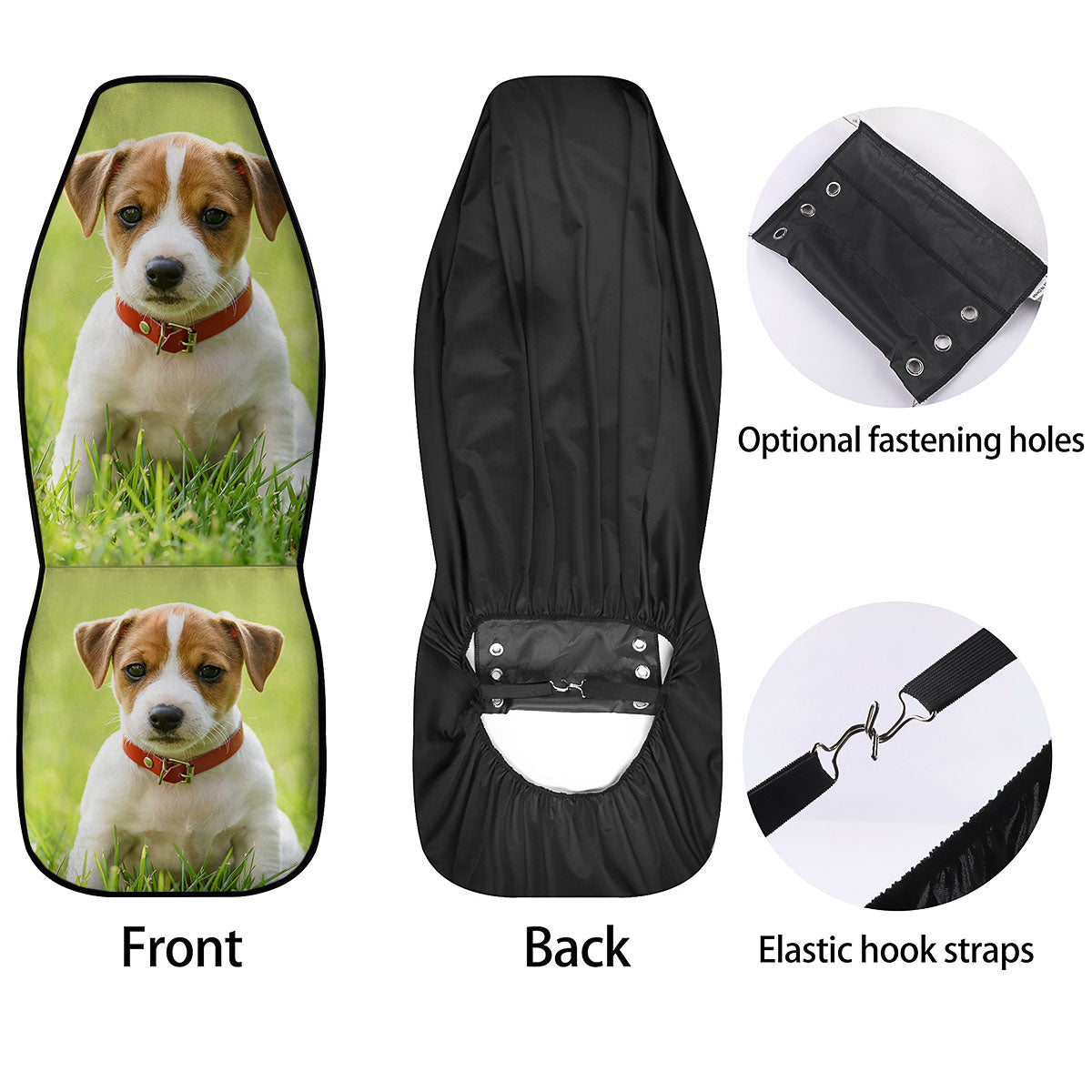 Jack Russell Terrier Little Print Car Seat Covers-grizzshop
