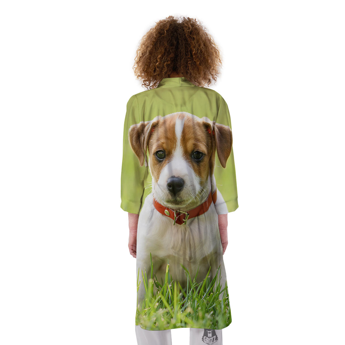 Jack Russell Terrier Little Print Kimono-grizzshop