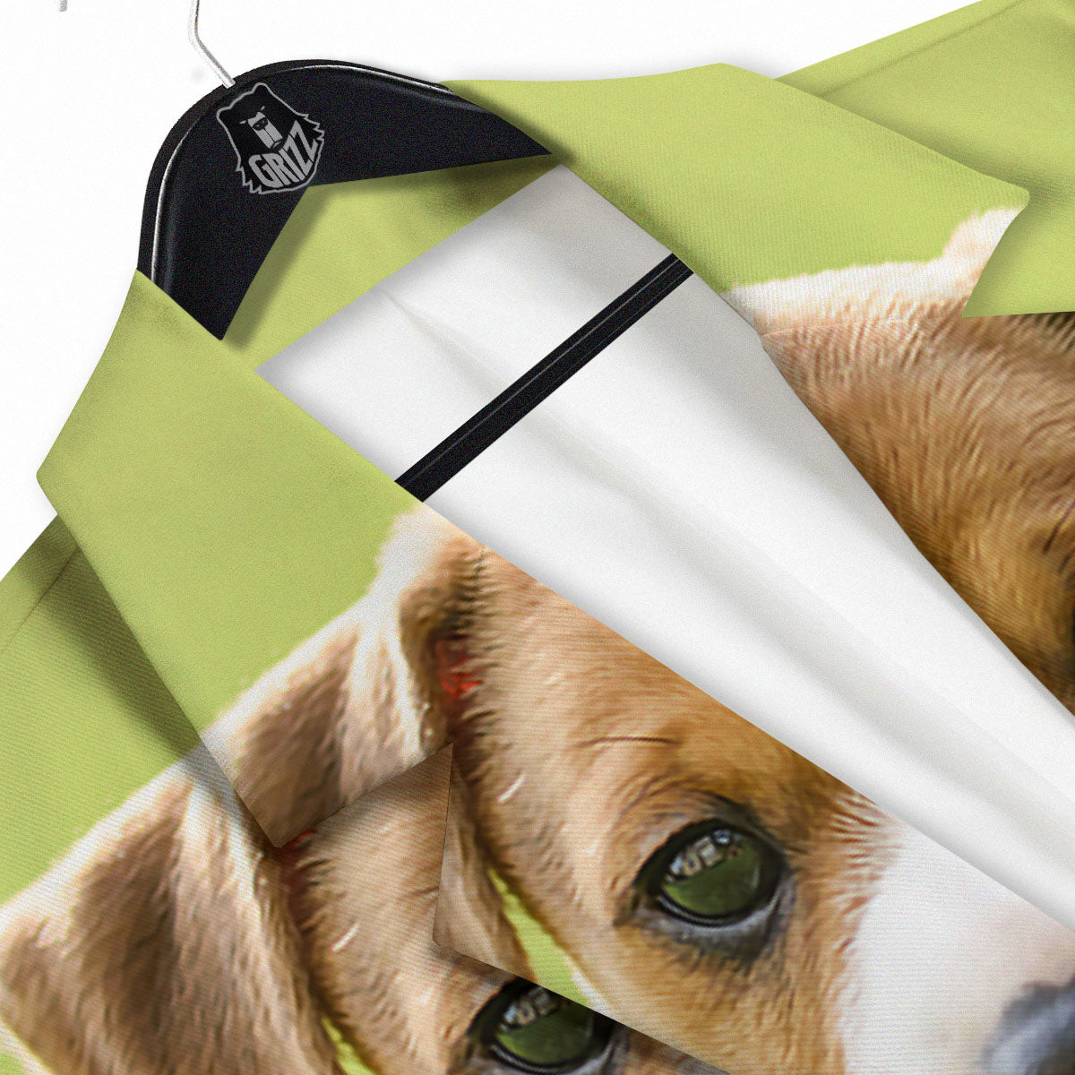 Jack Russell Terrier Little Print Men's Sport Coat-grizzshop