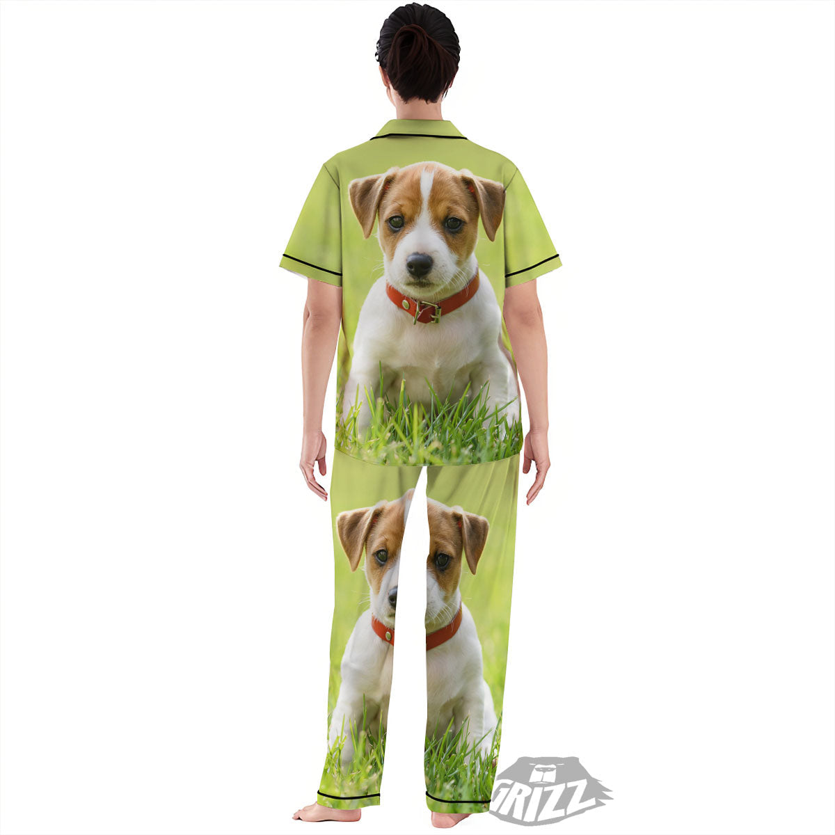 Jack Russell Terrier Little Print Women's Pajamas Set-grizzshop