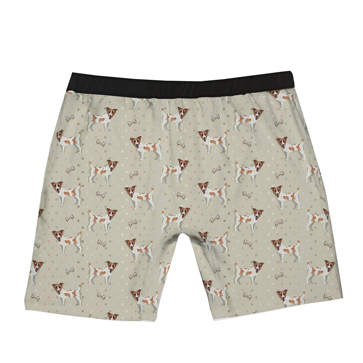 Jack Russell Terrier Polka Dot Print Pattern Boxer Briefs-grizzshop