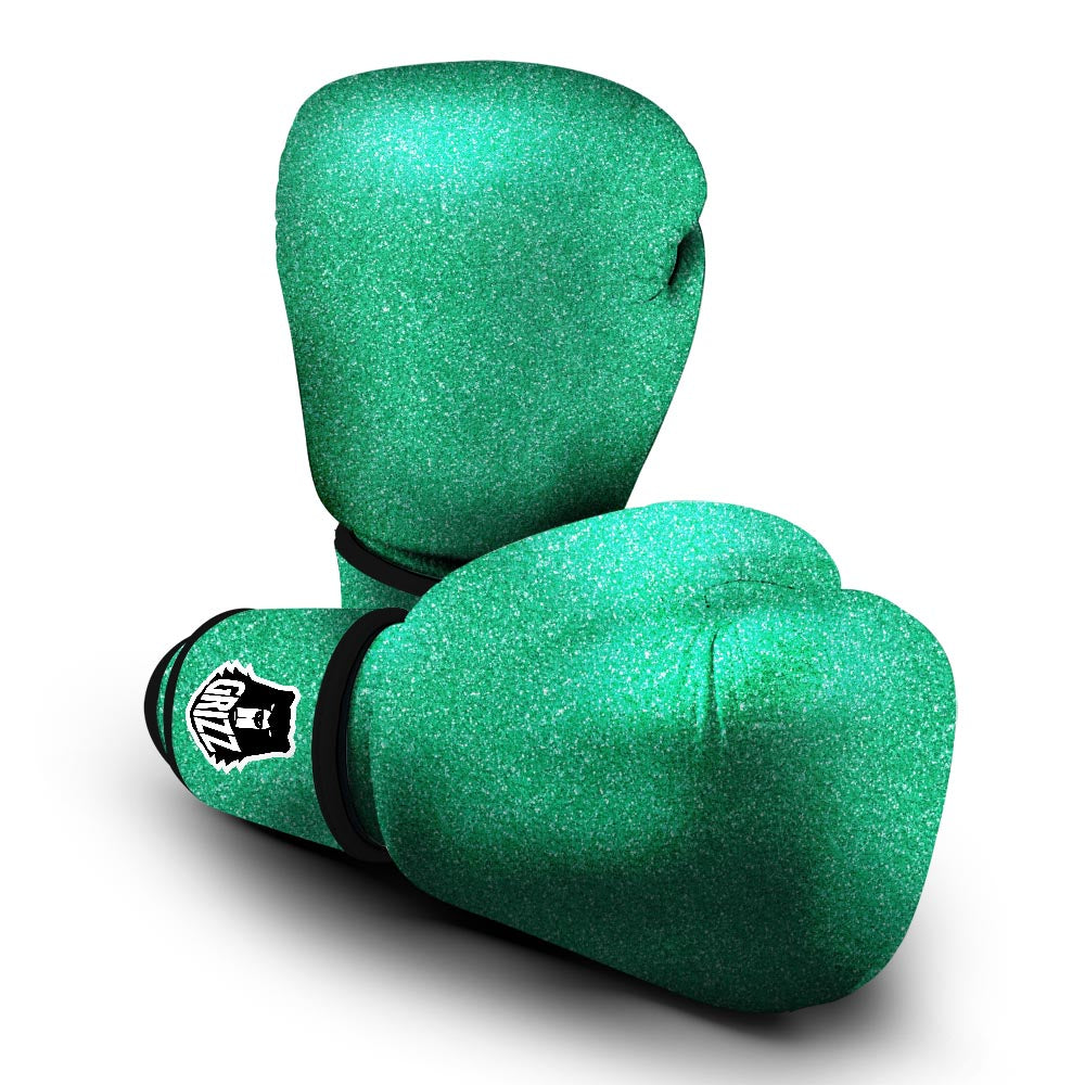 Jade Glitter Artwork Print Boxing Gloves-grizzshop