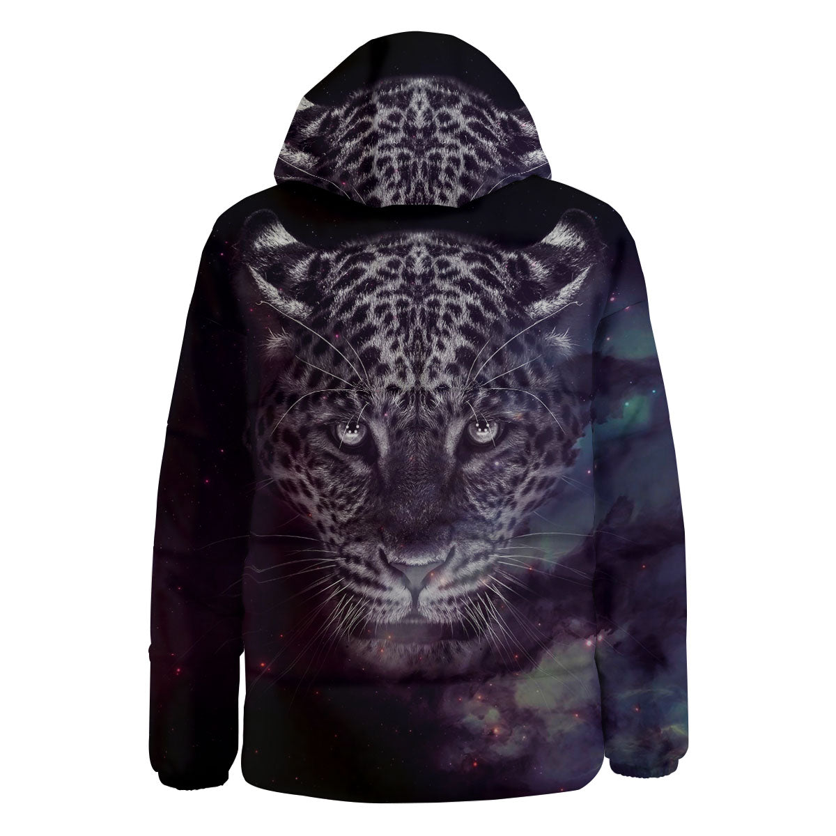 Jaguar Galaxy Print Down Jacket-grizzshop