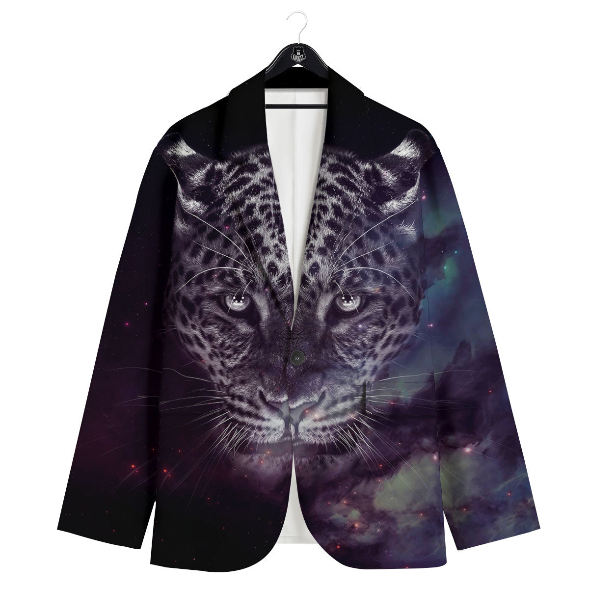 Jaguar Galaxy Print Men's Sport Coat-grizzshop