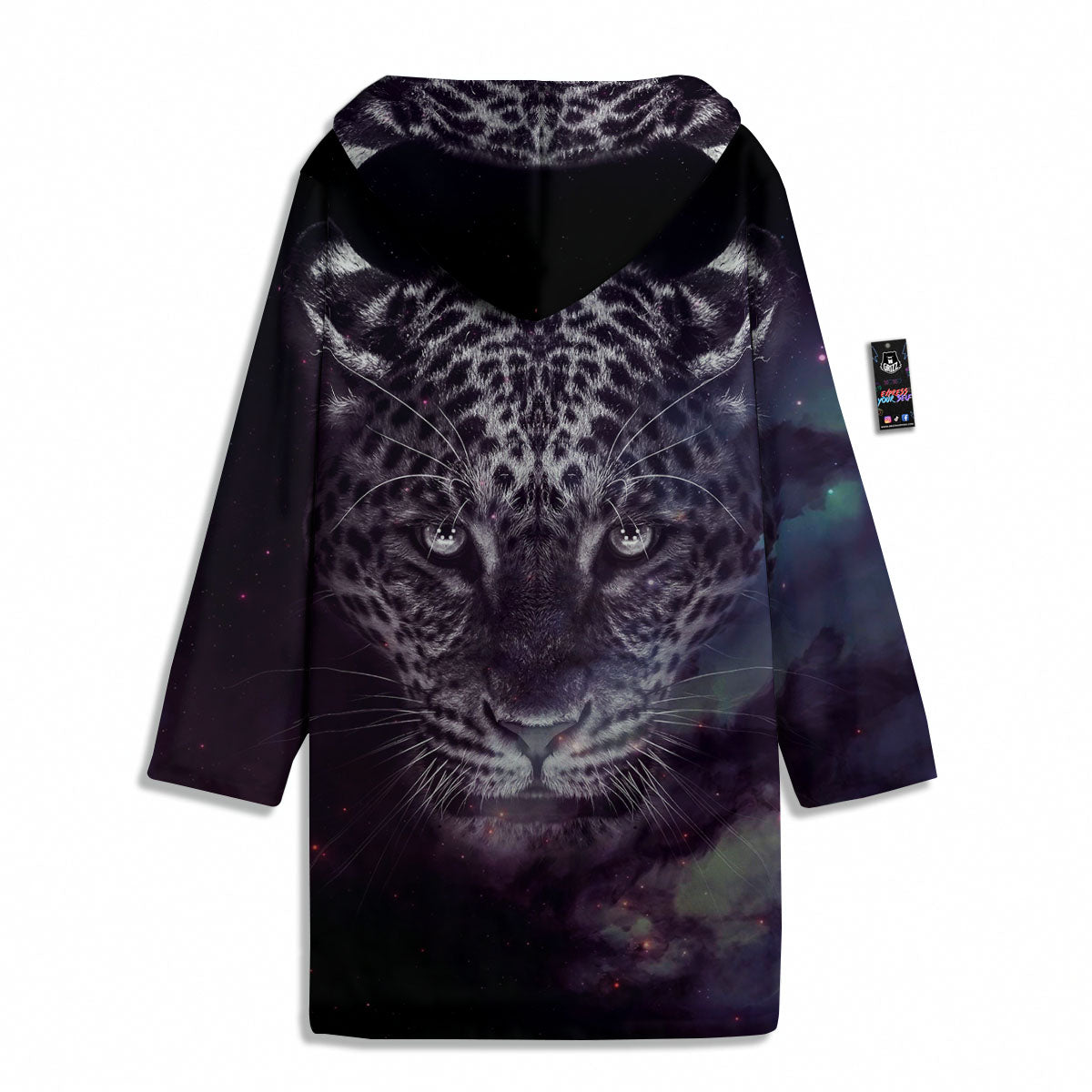 Jaguar Galaxy Print Men's Windbreaker Jacket-grizzshop